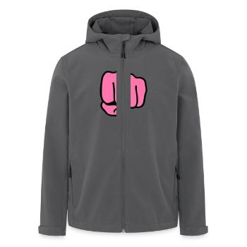 Faust - Recycelte Männer Softshell-Jacke von Stanley/Stella - Anthrazit - Vorne - AI Model Male 185 light (185cm)