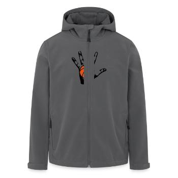 Hand in Hand Ball basketball1 - Recycelte Männer Softshell-Jacke von Stanley/Stella - Anthrazit - Vorne - AI Model Male 185 light (185cm)