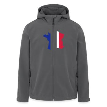 France - Recycelte Männer Softshell-Jacke von Stanley/Stella - Anthrazit - Vorne - AI Model Male 185 light (185cm)