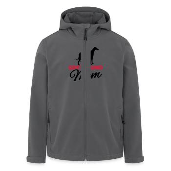 Windhund - Recycelte Männer Softshell-Jacke von Stanley/Stella - Anthrazit - Vorne - AI Model Male 185 light (185cm)