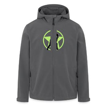 metal_fan_headbanger_112015_a_3c - Recycelte Männer Softshell-Jacke von Stanley/Stella - Anthrazit - Vorne - AI Model Male 185 light (185cm)
