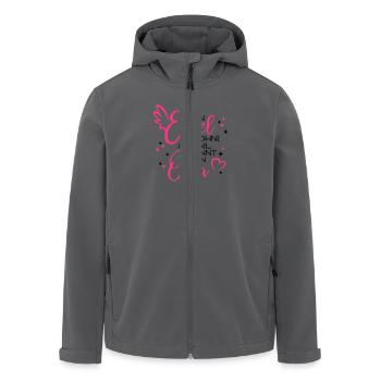 Engel ohne Flügel nennt man Oma - Recycelte Männer Softshell-Jacke von Stanley/Stella - Anthrazit - Vorne - AI Model Male 185 light (185cm)