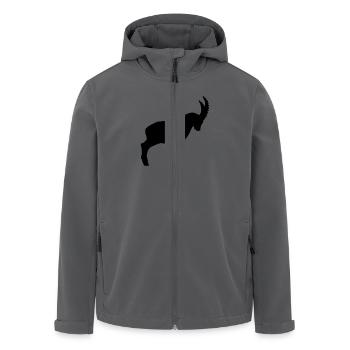 Steinbock - Recycelte Männer Softshell-Jacke von Stanley/Stella - Anthrazit - Vorne - AI Model Male 185 light (185cm)