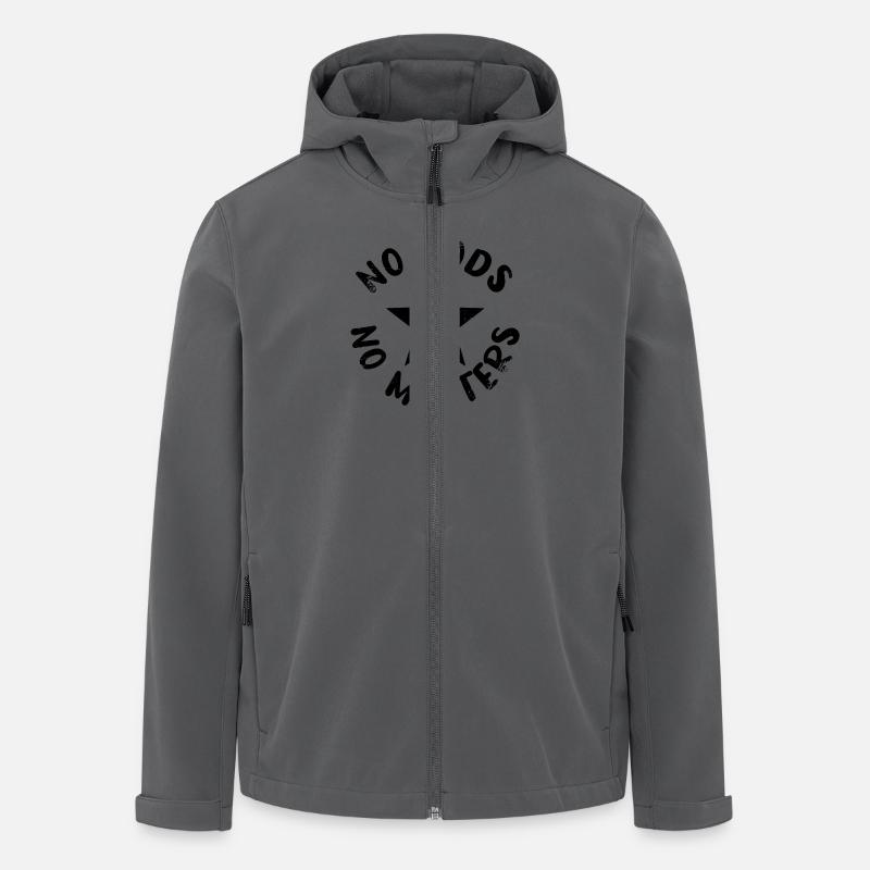 Pas de dieux pas de maîtres - Veste softshell homme en polyester recyclé Stanley/Stella - charbon