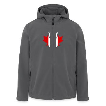 kanada canada ahornblatt - Recycelte Männer Softshell-Jacke von Stanley/Stella - Anthrazit - Vorne - AI Model Male 185 light (185cm)