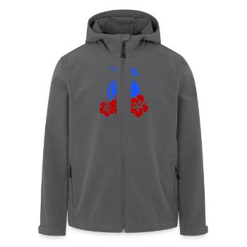 cocktail hibiskus - Recycelte Männer Softshell-Jacke von Stanley/Stella - Anthrazit - Vorne - AI Model Male 185 light (185cm)