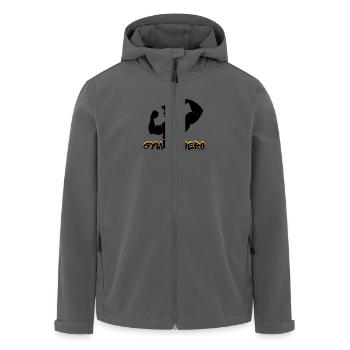 gym hero - Recycelte Männer Softshell-Jacke von Stanley/Stella - Anthrazit - Vorne - AI Model Male 185 light (185cm)