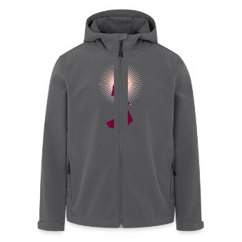 Geisha - Recycelte Männer Softshell-Jacke von Stanley/Stella - Anthrazit - Vorne - AI Model Male 185 light (185cm)