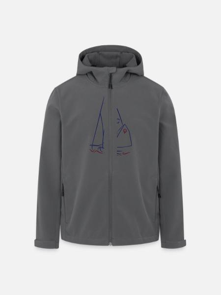 Jollensegeln - Recycelte Männer Softshell-Jacke von Stanley/Stella - Anthrazit