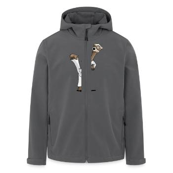 Kampfsport Frettchen - Recycelte Männer Softshell-Jacke von Stanley/Stella - Anthrazit - Vorne - AI Model Male 185 light (185cm)