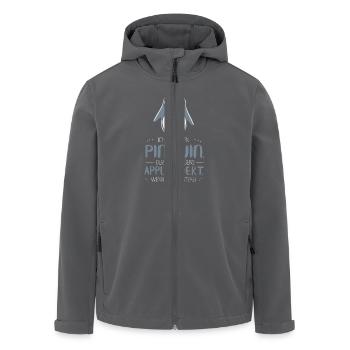 Pinguin - Recycelte Männer Softshell-Jacke von Stanley/Stella - Anthrazit - Vorne - AI Model Male 185 light (185cm)