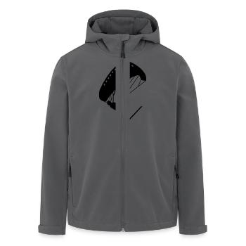 Launch. Gleitschirm. - Recycelte Männer Softshell-Jacke von Stanley/Stella - Anthrazit - Vorne - AI Model Male 185 light (185cm)