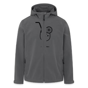 Cocktail - Recycelte Männer Softshell-Jacke von Stanley/Stella - Anthrazit - Vorne - AI Model Male 185 light (185cm)