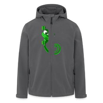 Chamäleon - Recycelte Männer Softshell-Jacke von Stanley/Stella - Anthrazit - Vorne - AI Model Male 185 light (185cm)