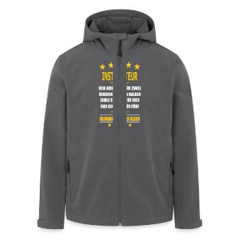 INSTALLATEUR - Recycelte Männer Softshell-Jacke von Stanley/Stella - Anthrazit - Vorne - AI Model Male 185 light (185cm)
