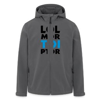 lol lol TOI ptdr (2c) - Recycelte Männer Softshell-Jacke von Stanley/Stella - Anthrazit - Vorne - AI Model Male 185 light (185cm)