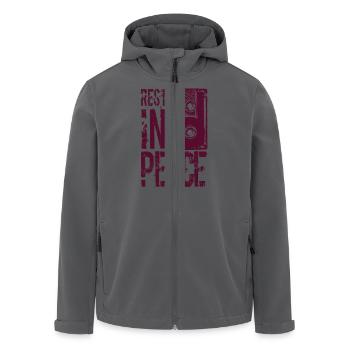 cassette - Recycelte Männer Softshell-Jacke von Stanley/Stella - Anthrazit - Vorne - AI Model Male 185 light (185cm)