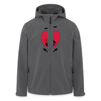 glauben hoffnung lieb - Recycelte Männer Softshell-Jacke von Stanley/Stella - Anthrazit - Vorne - AI Model Male 185 light (185cm)