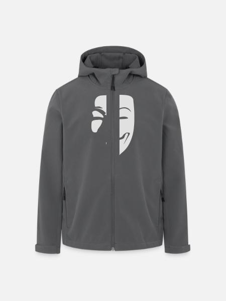 Guy Fawkes - Recycelte Männer Softshell-Jacke von Stanley/Stella - Anthrazit