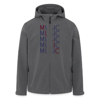 MUSIC - Recycelte Männer Softshell-Jacke von Stanley/Stella - Anthrazit - Vorne - AI Model Male 185 light (185cm)