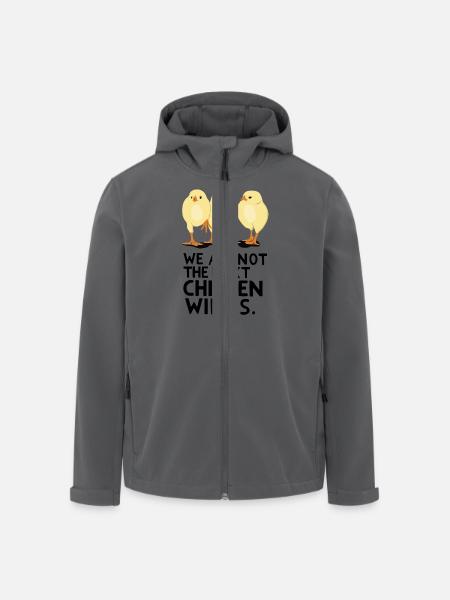 We are not the next Chicken Wings - Recycelte Männer Softshell-Jacke von Stanley/Stella - Anthrazit