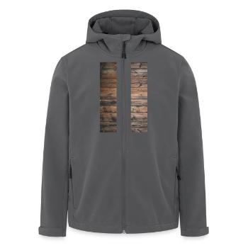 Holz - Recycelte Männer Softshell-Jacke von Stanley/Stella - Anthrazit - Vorne - AI Model Male 185 light (185cm)