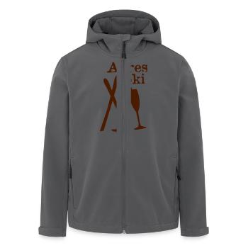 Ski,Ski fahren,Skiing,Apres ski,freeski,freeskiing - Recycelte Männer Softshell-Jacke von Stanley/Stella - Anthrazit - Vorne - AI Model Male 185 light (185cm)