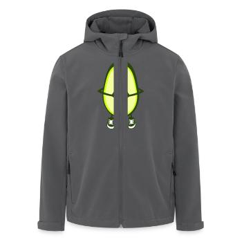 Rugby - Avocado - Recycelte Männer Softshell-Jacke von Stanley/Stella - Anthrazit - Vorne - AI Model Male 185 light (185cm)