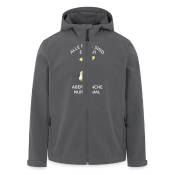 Pilz Alle Pilze sind essbar aber manche nur einmal - Recycelte Männer Softshell-Jacke von Stanley/Stella - Anthrazit - Vorne - AI Model Male 185 light (185cm)