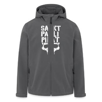 Sankt Pauli Pirat - Recycelte Männer Softshell-Jacke von Stanley/Stella - Anthrazit - Vorne - AI Model Male 185 light (185cm)
