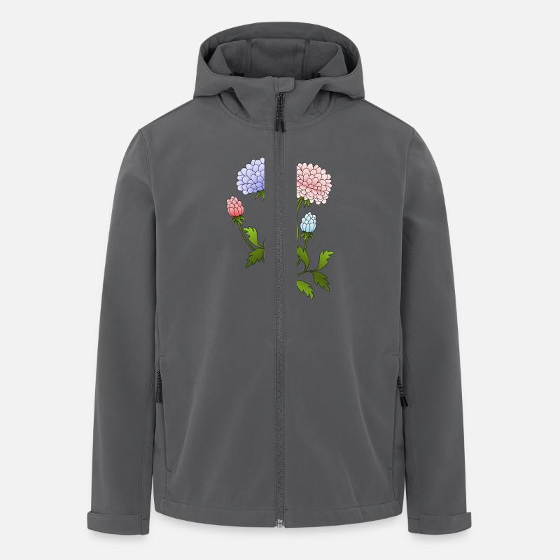 Fleur - Veste softshell homme en polyester recyclé Stanley/Stella - charbon