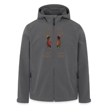 Authentique Papa Ours - Veste softshell homme en polyester recyclé Stanley/Stella - charbon - Devant - AI Model Male 185 light (185cm)