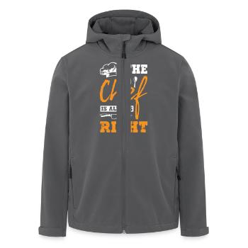 The Chef Is Always Right - Recycelte Männer Softshell-Jacke von Stanley/Stella - Anthrazit - Vorne - AI Model Male 185 light (185cm)