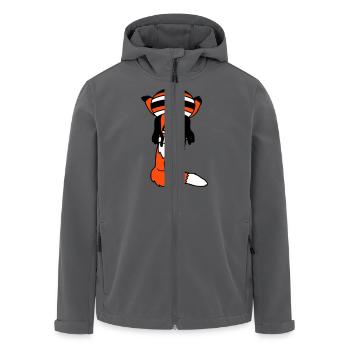 Fuchs Raggae Jamaika Hut Rasta Locken Chill Mütze - Recycelte Männer Softshell-Jacke von Stanley/Stella - Anthrazit - Vorne - AI Model Male 185 light (185cm)