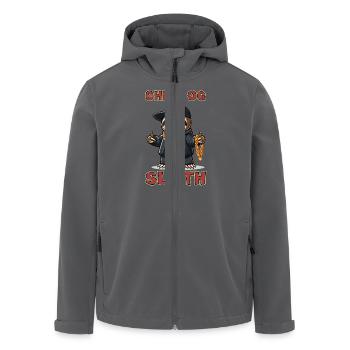 Chill OG Sloth - Recycelte Männer Softshell-Jacke von Stanley/Stella - Anthrazit - Vorne - AI Model Male 185 light (185cm)