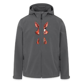 Angry mad pig - Recycelte Männer Softshell-Jacke von Stanley/Stella - Anthrazit - Vorne - AI Model Male 185 light (185cm)