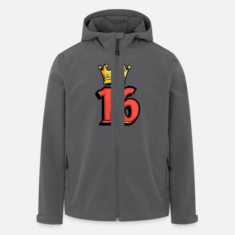 16 Number Crown - Men’s Recycled Softshell Jacket by Stanley/Stella - anthracite