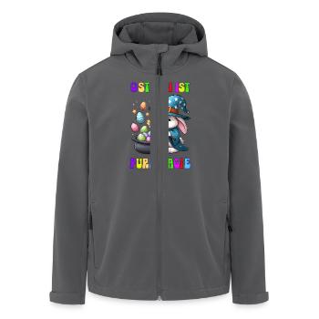 Ostern ist pure Magie - Recycelte Männer Softshell-Jacke von Stanley/Stella - Anthrazit - Vorne - AI Model Male 185 light (185cm)