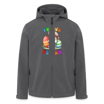 Frohe Ostern - Recycelte Männer Softshell-Jacke von Stanley/Stella - Anthrazit - Vorne - AI Model Male 185 light (185cm)