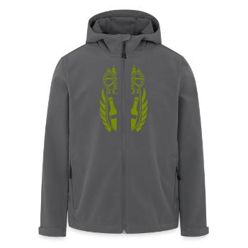 bier wappen - Recycelte Männer Softshell-Jacke von Stanley/Stella - Anthrazit - Vorne - AI Model Male 185 light (185cm)