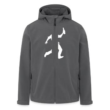 Drinking Party Mann - Recycelte Männer Softshell-Jacke von Stanley/Stella - Anthrazit - Vorne - AI Model Male 185 light (185cm)