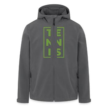 Tennis Spruch Tennisspieler Teenager Hobby Sport - Recycelte Männer Softshell-Jacke von Stanley/Stella - Anthrazit - Vorne - AI Model Male 185 light (185cm)