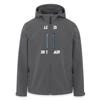 Liebe liegt in der Luft Sarkastische Single Anti Liebe - Recycelte Männer Softshell-Jacke von Stanley/Stella - Anthrazit - Vorne - AI Model Male 185 light (185cm)