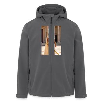 Weißgoldener Wachstills, slawischer Frost verhüllt Roms - Recycelte Männer Softshell-Jacke von Stanley/Stella - Anthrazit - Vorne - AI Model Male 185 light (185cm)