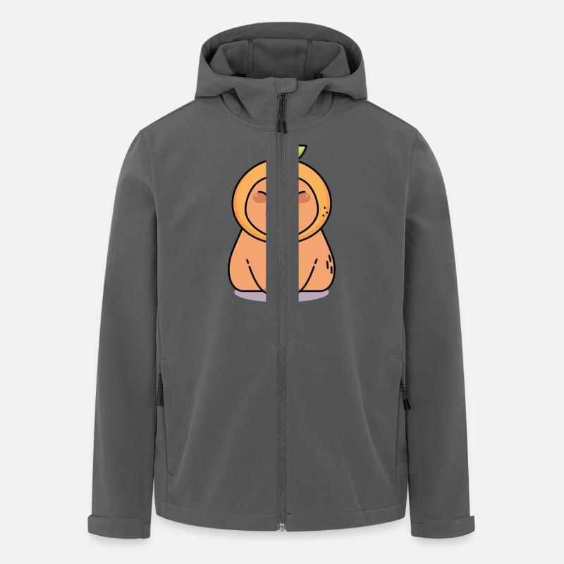 Capybara Kawaii - Men’s Recycled Softshell Jacket Discoverer by Stanley/Stella - anthracite