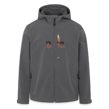 Hallöchen Aperölchen - Recycelte Männer Softshell-Jacke von Stanley/Stella - Anthrazit - Vorne - AI Model Male 185 light (185cm)