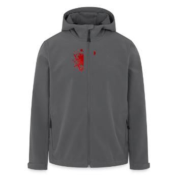 Blut Blood - Recycelte Männer Softshell-Jacke von Stanley/Stella - Anthrazit - Vorne - AI Model Male 185 light (185cm)