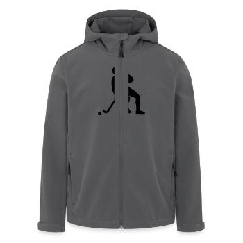 field hockey sport - Recycelte Männer Softshell-Jacke von Stanley/Stella - Anthrazit - Vorne - AI Model Male 185 light (185cm)