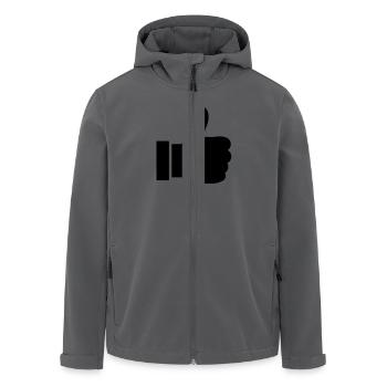 hand like - Recycelte Männer Softshell-Jacke von Stanley/Stella - Anthrazit - Vorne - AI Model Male 185 light (185cm)