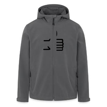 Daumen hoch - Recycelte Männer Softshell-Jacke von Stanley/Stella - Anthrazit - Vorne - AI Model Male 185 light (185cm)